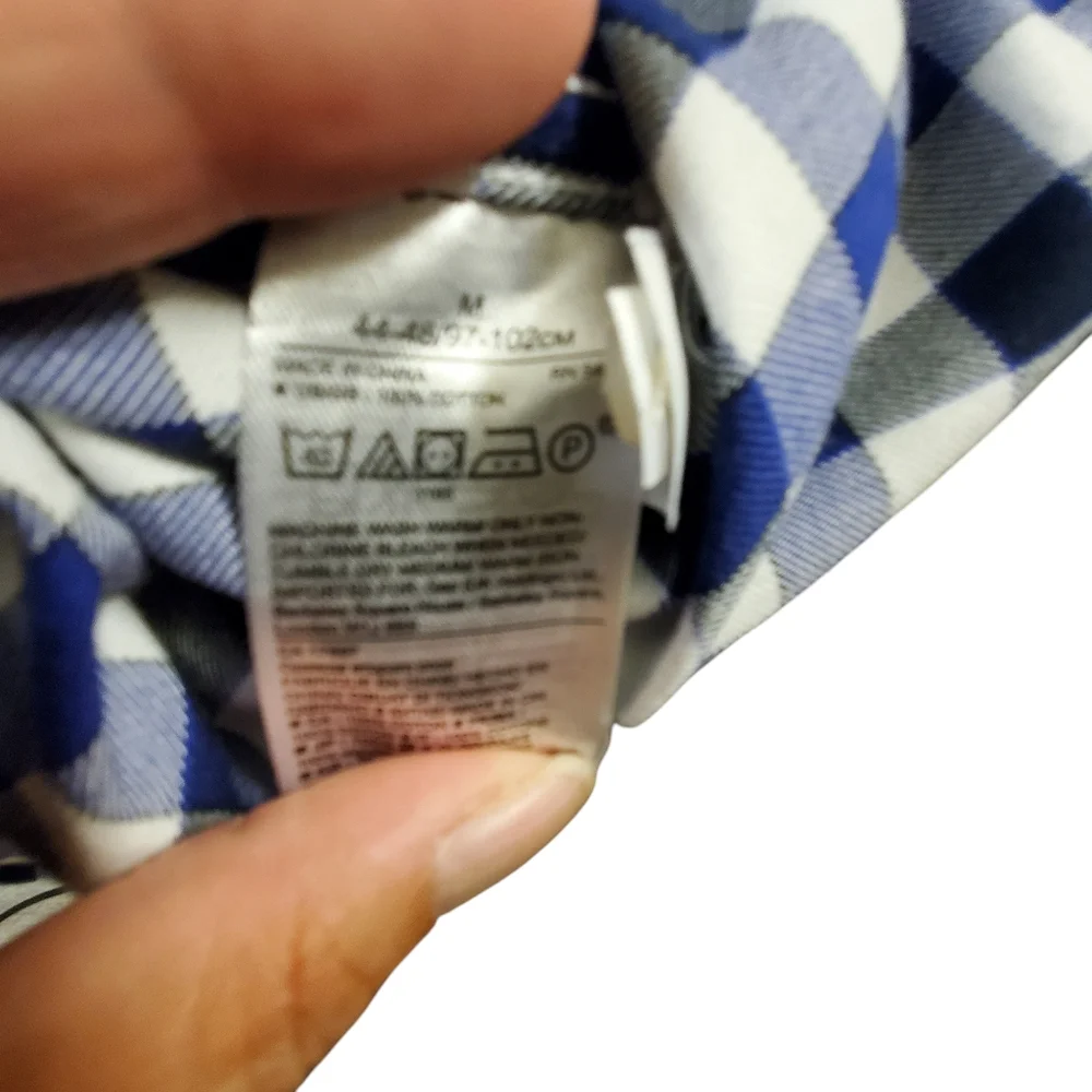 Banana Republic Gingham longsleeve button Up Shirt Medium Layering Casual